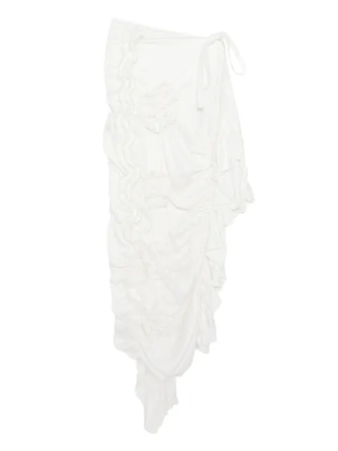 RÓISÍN PIERCE Rose of Light asymmetric skirt Neutrals RP90146