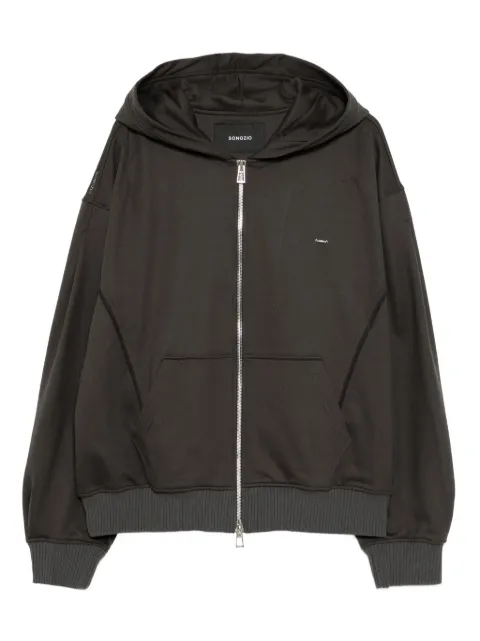 SONGZIO graphic-embroidered hoodie Grey MHSTS705