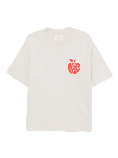Melt graphic-print T-shirt Neutrals MS5028