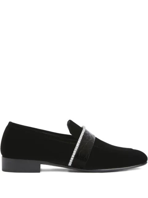 Giuseppe Zanotti Arnaud crocodile-print loafers Black IU50025002