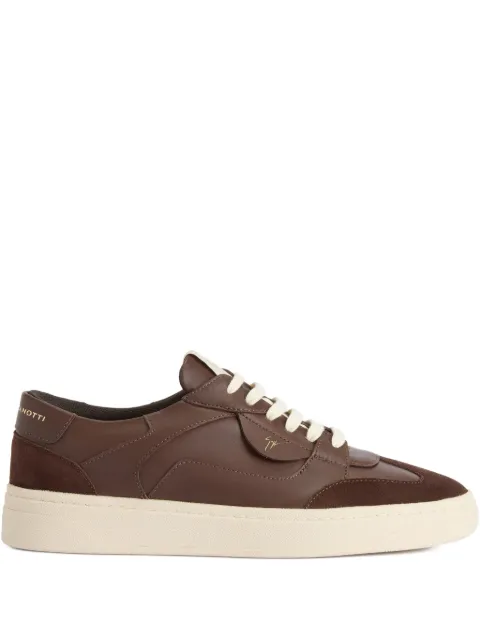 Giuseppe Zanotti Gz94 suede panelled sneakers Brown RU50013003