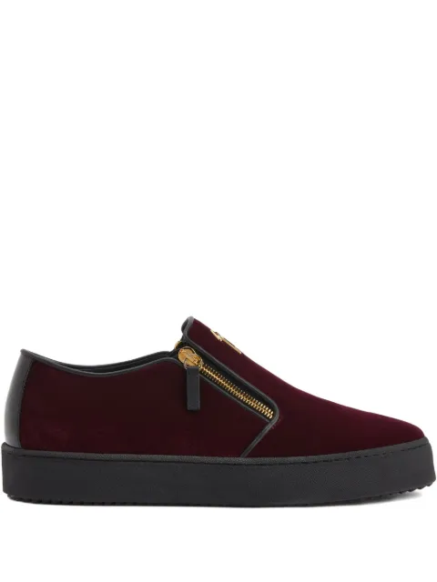 Giuseppe Zanotti Gz-kobe signature-detail zipped slip-ons Red RU50039002