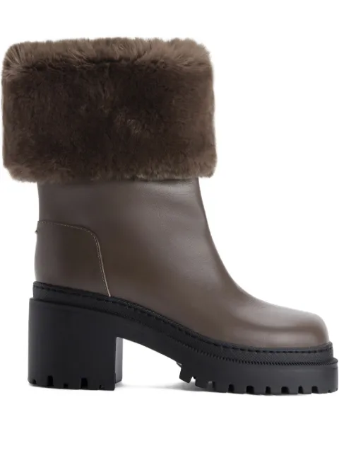 Giuseppe Zanotti MAIRI fur-cuff boots Brown I570011002