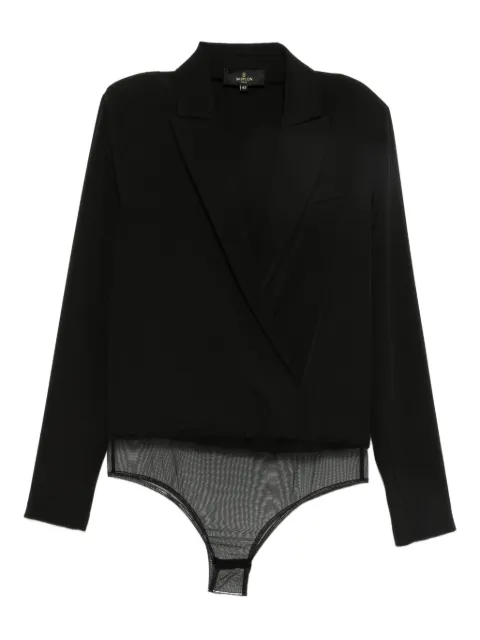 Babylone Paris v-neck bodysuit Black MF0308NERO