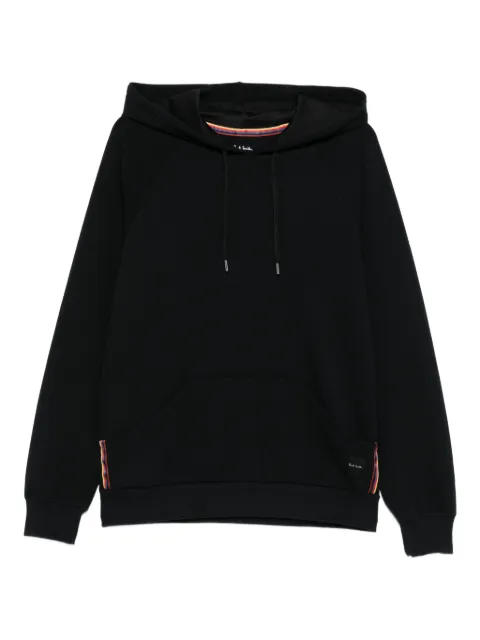 Paul Smith striped-detail hoodie Black M1A750TU804