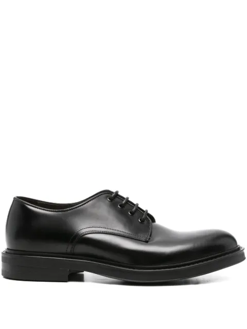 Green George leather derby shoes Black 9018