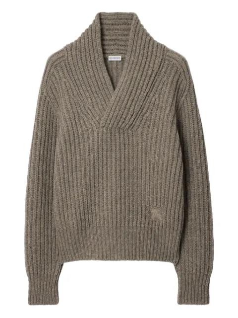 Burberry shawl-collar sweater Neutrals 8115221