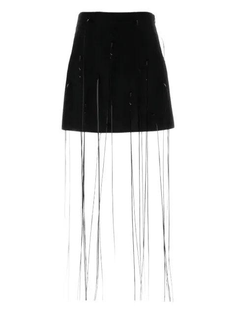 Jil Sander high-waisted A-line mini skirt Black J03MA0251J18356