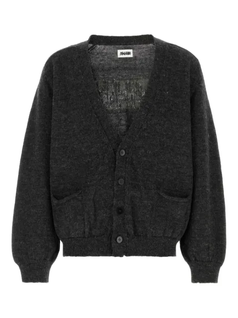 Magliano logo-embellishment wool cardigan Grey MGFW25CA01073