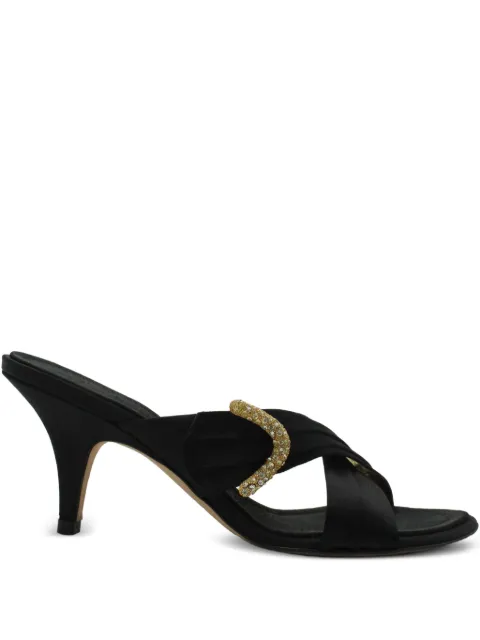 Giuseppe Zanotti Vintage crystal-embellished heeled sandals Black NAPPUHKSH363772W