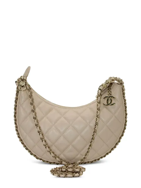 CHANEL Pre-Owned small Moon shoulder bag Neutrals NAPBKGBBA301623W