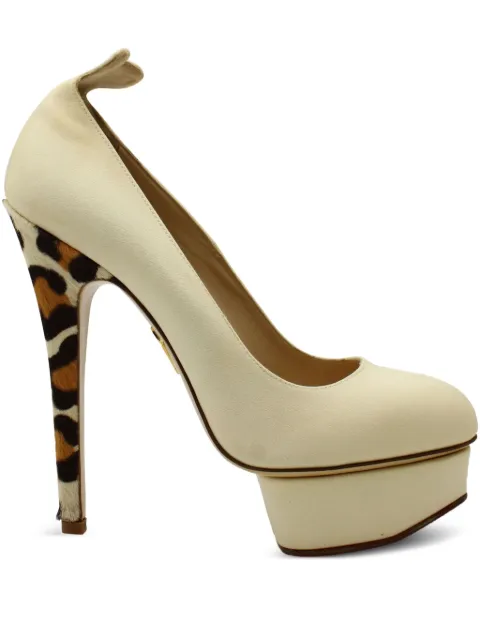 Charlotte Olympia leopard-print platform pumps Neutrals NAPPUGBSH263597W