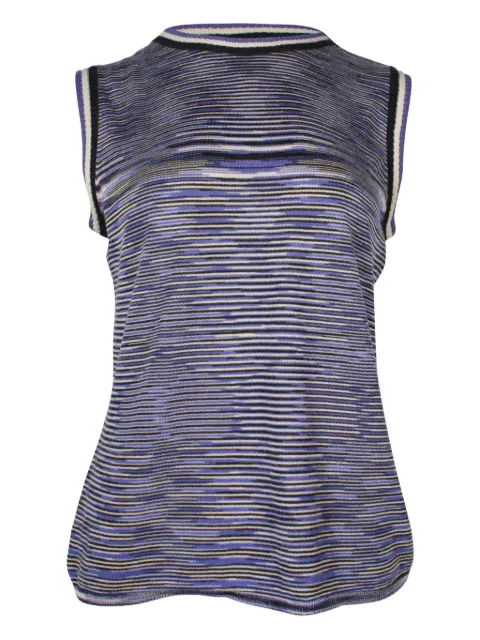 Missoni Pre-Owned striped sleeveless top Purple NAPPUGBCL275096W