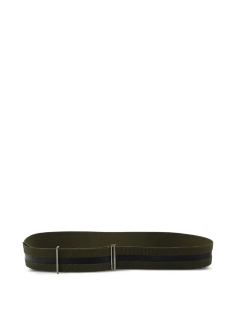 Jil Sander Pre-Owned canvas leather-insert belt Green MRPPUHKAC363693M