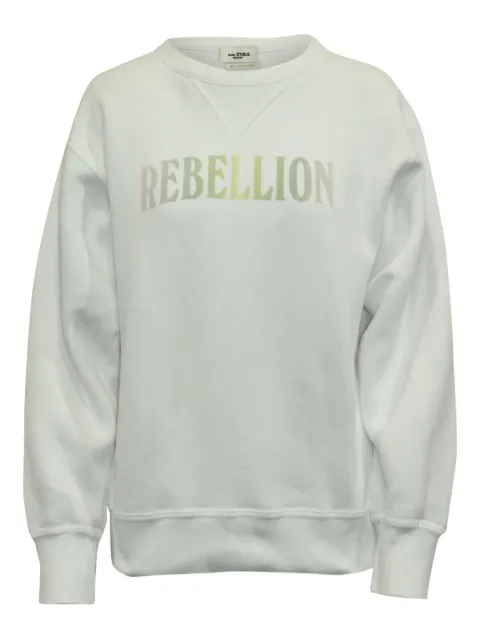 Isabel Marant Vintage logo-print sweatshirt White TONPUGBCL179353W
