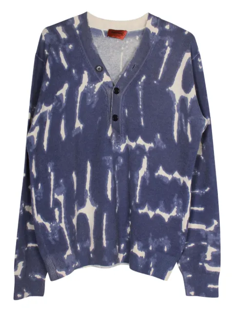 Missoni Pre-Owned tie-dye V-neck sweatshirt Blue MRPPUGBCL267953M