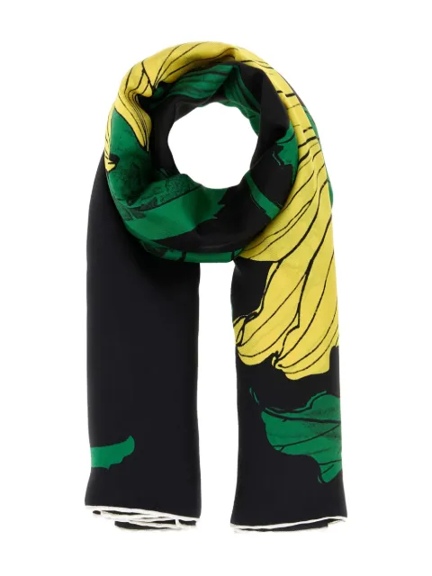 Alexander McQueen sunflower scarf Black 8477213001Q