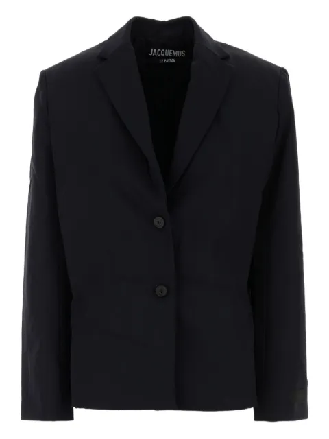 Jacquemus single-breasted blazer Blue JAW00120AW00637