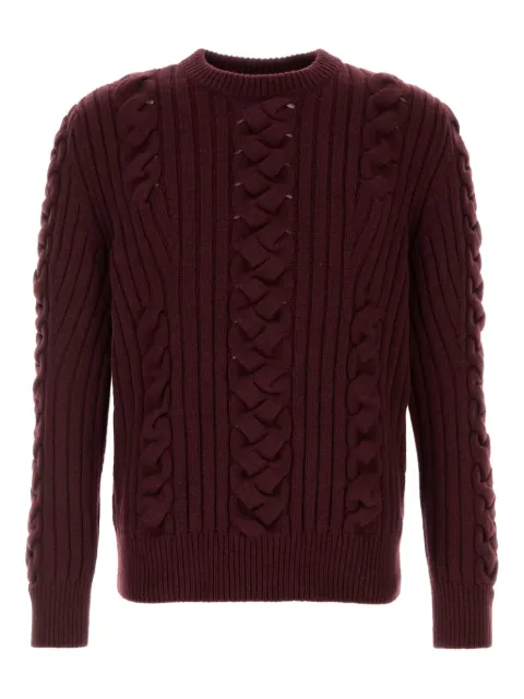 Alexander McQueen cable-knit sweater Red 848915Q1BFL