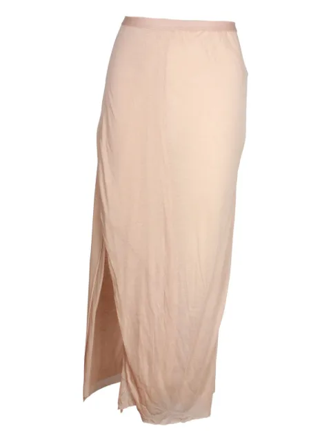 Rick Owens Vintage side-slit midi skirt Neutrals NAPPUGBCL290813W