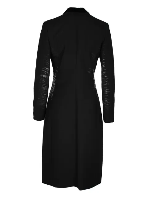 Bottega Veneta Pre-Owned side stripe coat Black NAPPUHKCL359723W