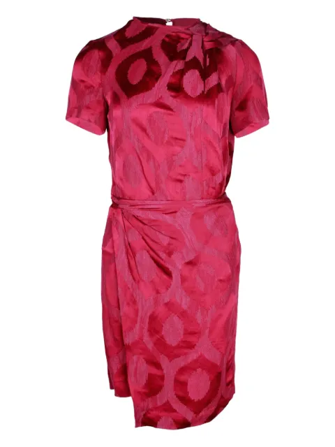 Isabel Marant Vintage Servane jacquard-wrap mini dress Red NAPPUHKCL362287W