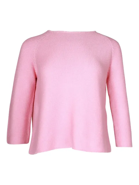 Max Mara crew neck knit T-shirt Pink TONPUGBCL278152W