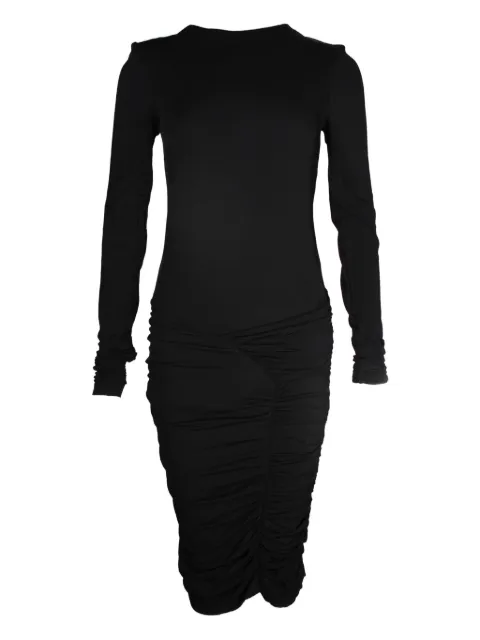 Ba&Sh ruched midi dress Black NAPPUGBCL287062W