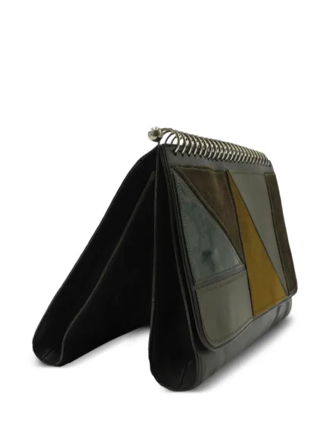 Jean Paul Gaultier Pre-Owned Patchwork leather pouch Black MRPPUHKBA363699W
