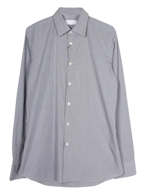 Prada Pre-Owned checked long-sleeve shirt Grey MRPPUGBCL267949M