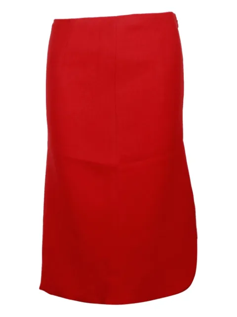 Christian Dior Pre-Owned wool skirt Red NAPPUHKCL366814W