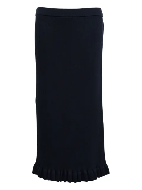 Michael Kors Vintage ruffled-hem skirt Blue NAPPUGBCL188121W