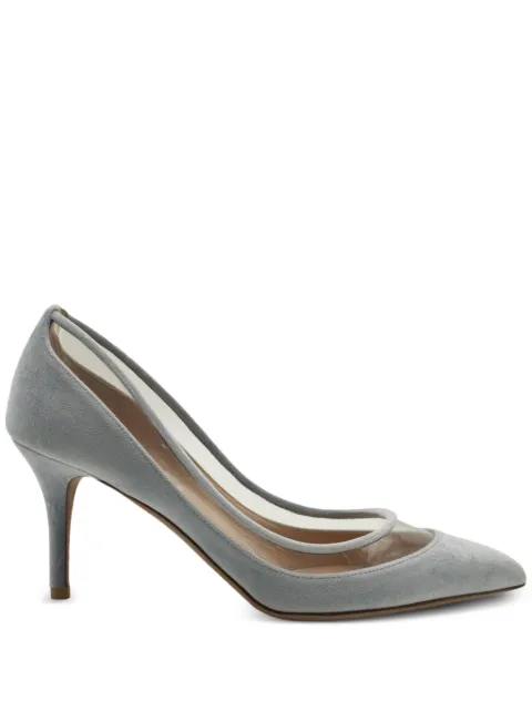 Valentino Garavani Pre-Owned panelled velvet pumps Blue NAPPUHKSH365639W