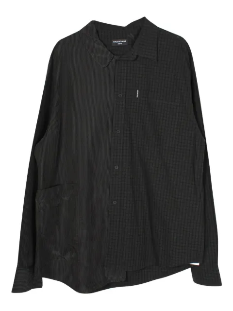 Balenciaga Pre-Owned gingham-print shirt Grey BADOPLCL266205M