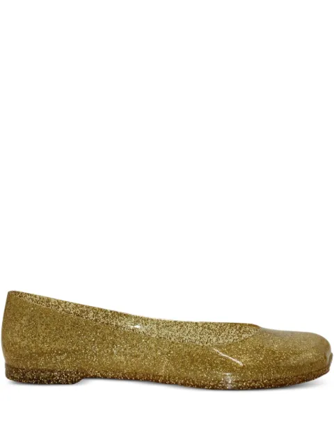 Loewe Pre-Owned x Paula's Ibiza glittered square-toe ballet flats Gold NAPPUGBSH302434W