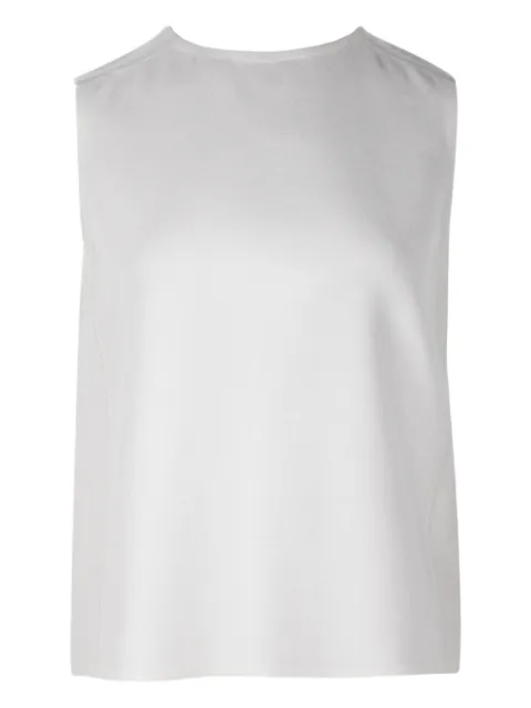 Hermès Pre-Owned double-face cashmere vest White NAPPUHKCL370821W