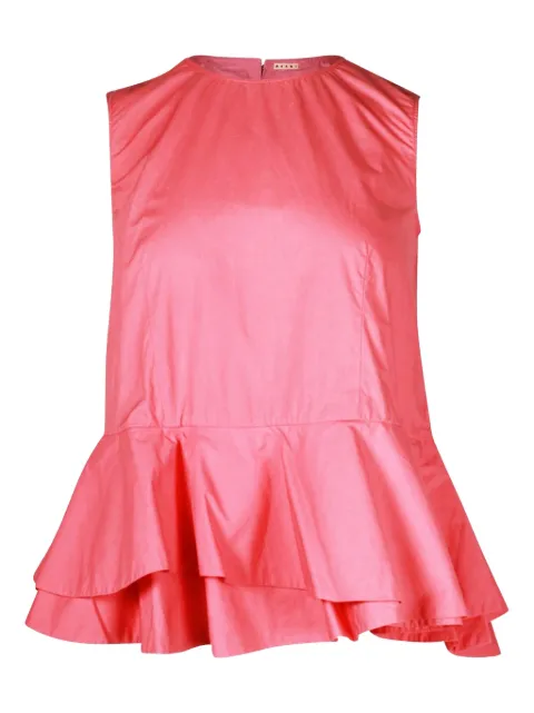 Marni Pre-Owned sleeveless peplum top Pink NAPPUGBCL259577W
