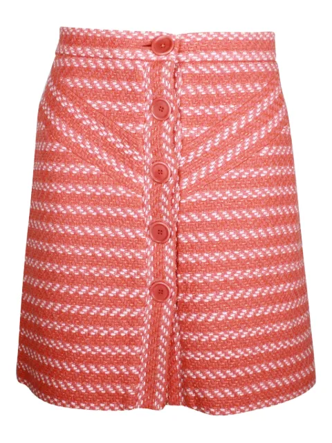 Maje button-front A-line mini skirt Orange NAPPUGBCL287063W
