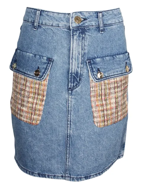 SANDRO Fiorina denim skirt Blue NAPPUGBCL236407W