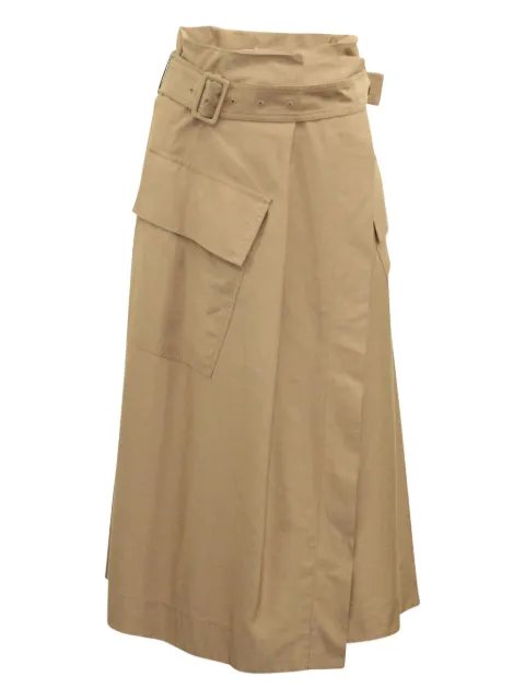 Vince high-waisted belted skirt Brown NAPPUGBCL159216W