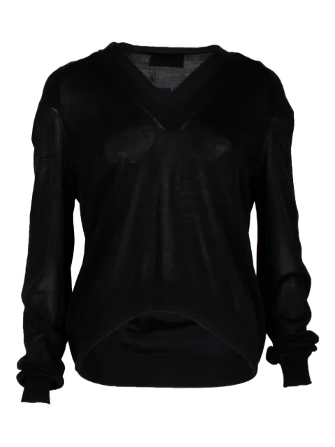 Givenchy Pre-Owned V-neck sweater Black NAPPUHKCL366816W