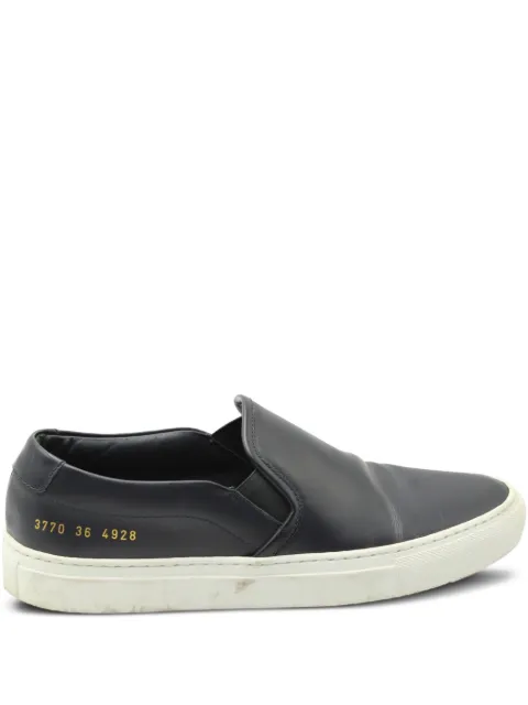 Common Projects leather slip-on sneakers Black NAPPUGBSH157419W