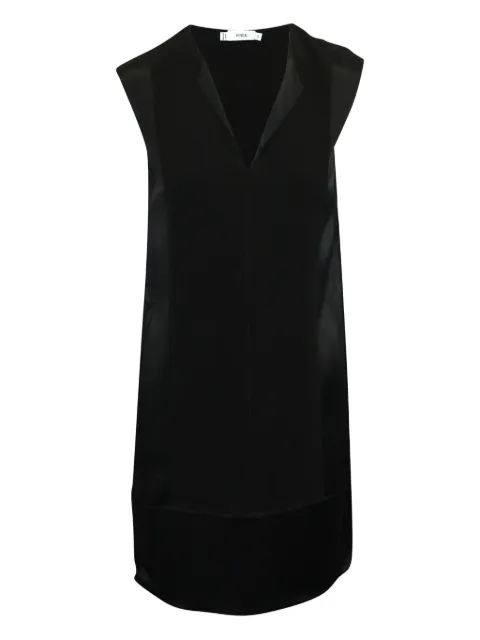 Vince panelled V-neck mini dress Black NAPPUGBCL159209W