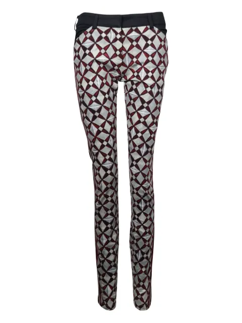 Balenciaga Pre-Owned geometric-print trousers Grey NAPPUGBCL193420W