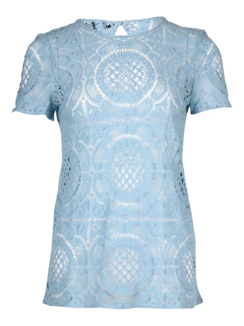 Burberry Pre-Owned lace blouse Blue NAPPUGBCL197492W