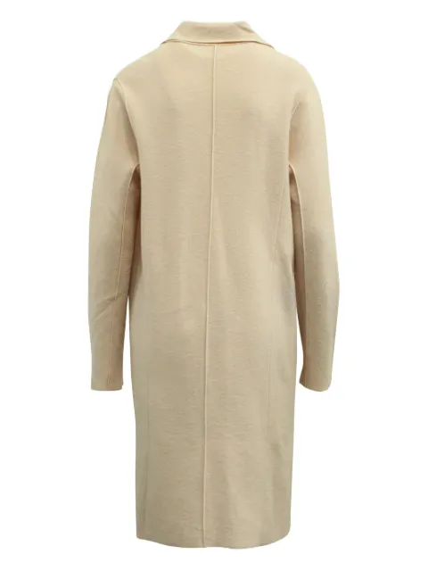 Nina Ricci Pre-Owned virgin wool trench coat Neutrals NAPPUGBCL144109W