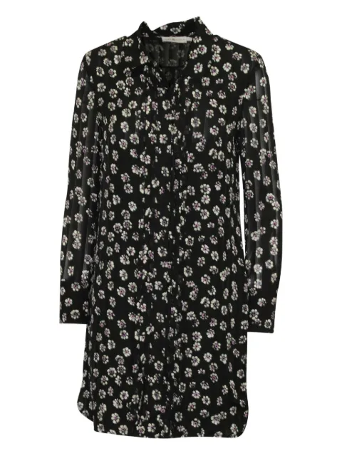 Tory Burch Avery floral-print shirt mini dress Black NAPPUG