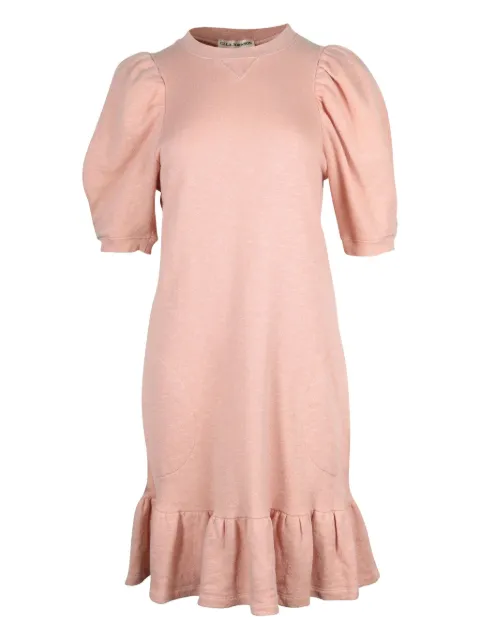 Ulla Johnson puff-sleeve frill-hem dress Pink NAPPUGBCL194860W