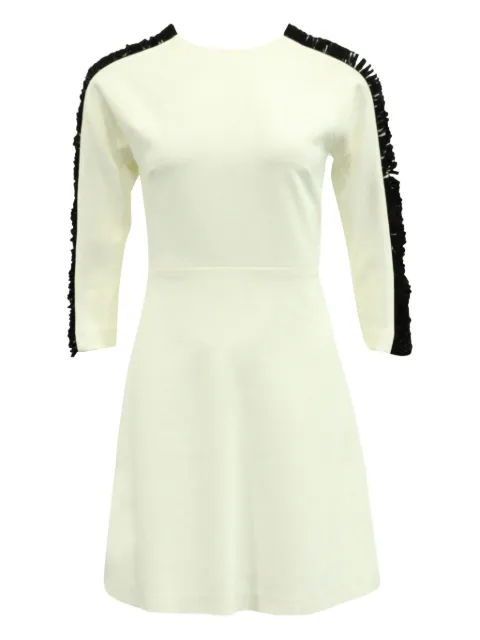 SANDRO frill-sleeve shift mini dress TONPUGBCL183796W