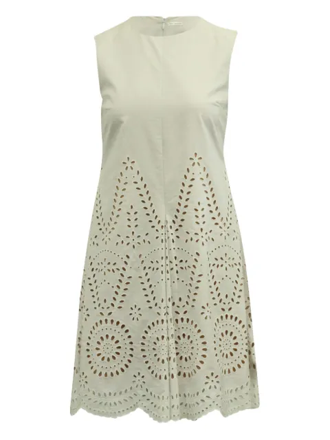 Stella McCartney Pre-Owned 2000s eyelet-pattern sheath mini dress Neutrals TONPUGBCL182671W